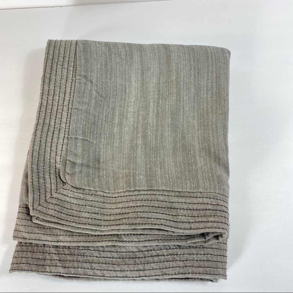 Threshold KING Gray Chambray Sham Stitched Edge